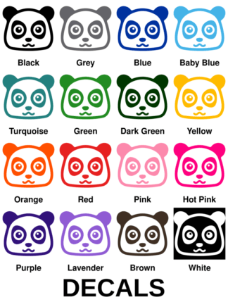 Adorable Cute Panda Decals